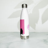 Pink Wall Silhouette Stainless Steel Water Bottle