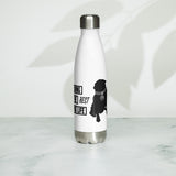 Living The Best Pug Life! Stainless Steel Water Bottle (Red Logo)