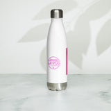 Pink Wall Silhouette Stainless Steel Water Bottle