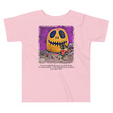 The Pug & The Pumpkin Toddler Short Sleeve Tee (White & Pink)