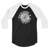 Spin Tail Records 3/4 sleeve Raglan Shirt (Silver Record)