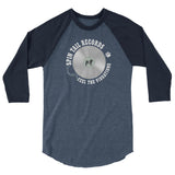 Spin Tail Records 3/4 sleeve Raglan Shirt (Silver Record)