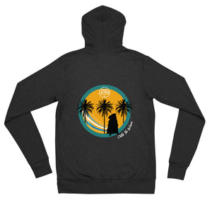 Catch The Waves Unisex zip hoodie (See Front)