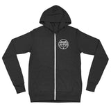 Catch The Waves Unisex zip hoodie (See Front)