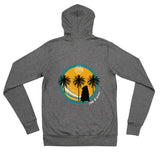 Catch The Waves Unisex zip hoodie (See Front)