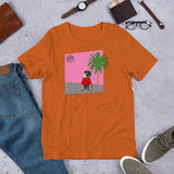 Pink Wall Palm Short-Sleeve Unisex T-Shirt