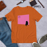 Pink Wall Silhouette Short-Sleeve Unisex T-Shirt