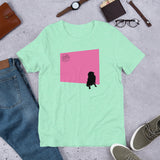 Pink Wall Silhouette Short-Sleeve Unisex T-Shirt