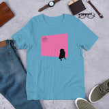 Pink Wall Silhouette Short-Sleeve Unisex T-Shirt