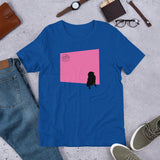 Pink Wall Silhouette Short-Sleeve Unisex T-Shirt