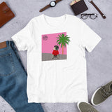 Pink Wall Palm Short-Sleeve Unisex T-Shirt