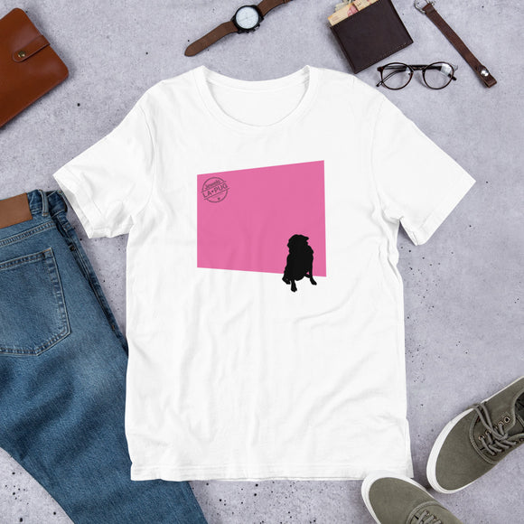 Pink Wall Silhouette Short-Sleeve Unisex T-Shirt