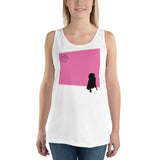 Pink Wall Silhouette Unisex Tank Top