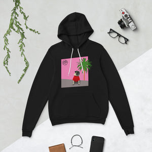 Pink Wall Palm Unisex Hoodie