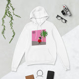 Pink Wall Palm Unisex Hoodie