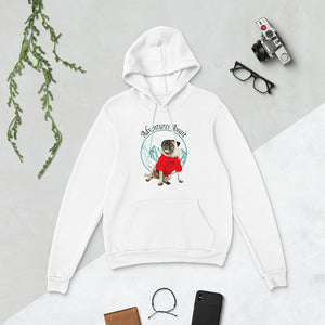 Adventures Await Unisex Hoodie (White)