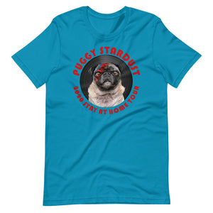 Puggy Stardust Stay At Home Tour 2020 Short-Sleeve Unisex T-Shirt (see back)