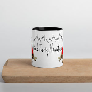Climb Every Mountain Mug with Color Inside