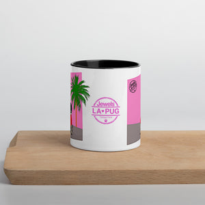 Pink Wall Palm Mug with Color Inside