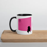 Pink Wall Silhouette Mug with Color Inside