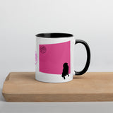 Pink Wall Silhouette Mug with Color Inside