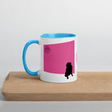 Pink Wall Silhouette Mug with Color Inside