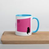 Pink Wall Silhouette Mug with Color Inside