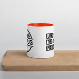 Living The Best Pug Life! Mug with Color Inside (Black Logo)