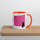 Pink Wall Silhouette Mug with Color Inside