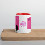 Pink Wall Silhouette Mug with Color Inside