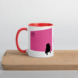 Pink Wall Silhouette Mug with Color Inside