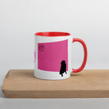 Pink Wall Silhouette Mug with Color Inside