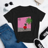 Pink Wall Palm Women's Short Sleeve T-shirt