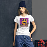 The Pug & The Pumpkin Women's Short Sleeve T-shirt (White)