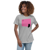 Pink Wall Silhouette Women's Relaxed T-Shirt