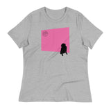 Pink Wall Silhouette Women's Relaxed T-Shirt