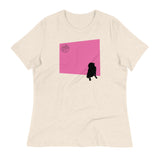 Pink Wall Silhouette Women's Relaxed T-Shirt