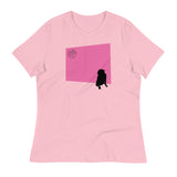 Pink Wall Silhouette Women's Relaxed T-Shirt