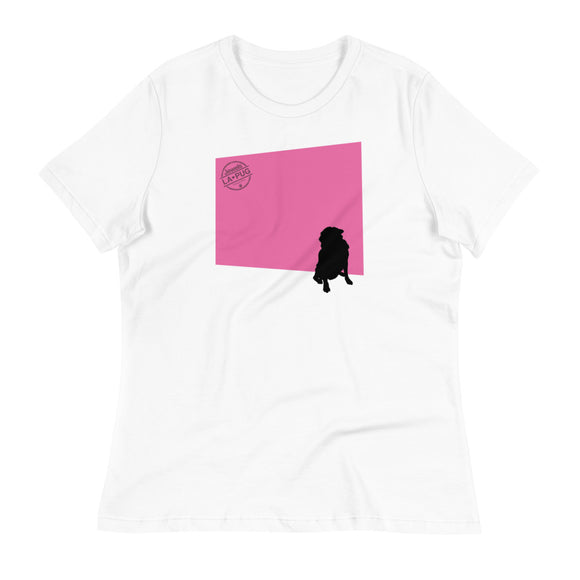 Pink Wall Silhouette Women's Relaxed T-Shirt