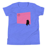 Pink Wall Silhouette Youth Short Sleeve T-Shirt