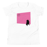 Pink Wall Silhouette Youth Short Sleeve T-Shirt