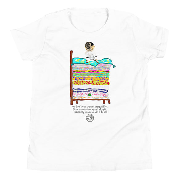 The Pesky Pea! Youth Short Sleeve T-Shirt (White)